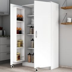 Büyük Boy 2 Kapılı Erzak Dolabı Beyaz - ERC0101