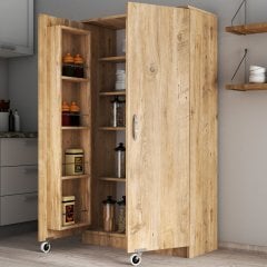 Büyük Boy 2 Kapılı Erzak Dolabı Çam - ERC0102