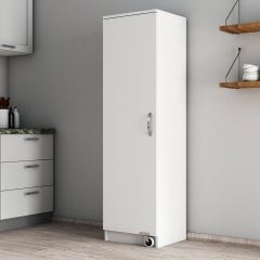 Büyük Boy Tek Kapılı Erzak Dolabı Beyaz - ERT0101