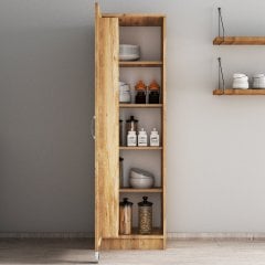 Büyük Boy Tek Kapılı Erzak Dolabı Çam - ERT0102