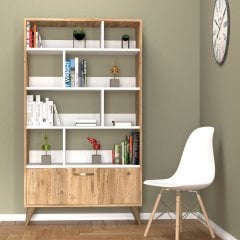 Gold Kitaplık Çam-Beyaz - KTB0202