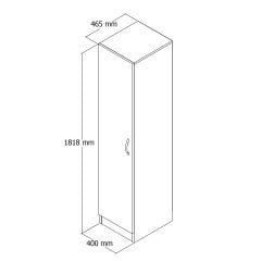 1 Kapılı Gardrop Çam- GRD0302