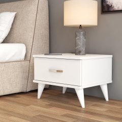 Komidin 1 Çekmeceli Beyaz - KMD0101