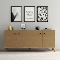 Modern Konsol Çam Hazeran Kapaklı  - KSL0104