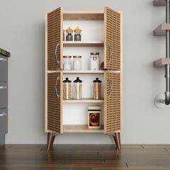 Küçük Boy Çok Amaçlı Dolap Çam Hazeran Kapaklı - MDL0204